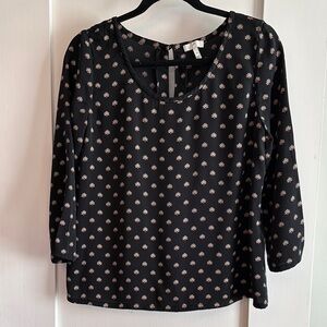 Joie Black and Red Blouse